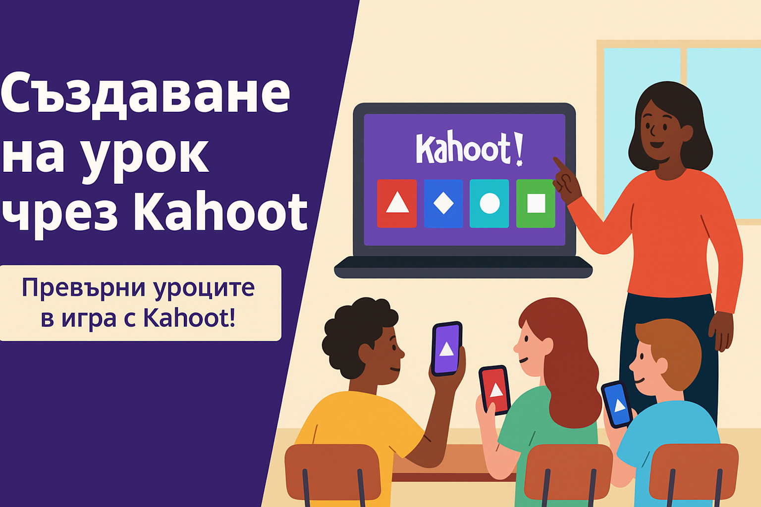 Създаване на урок чрез Kahoot